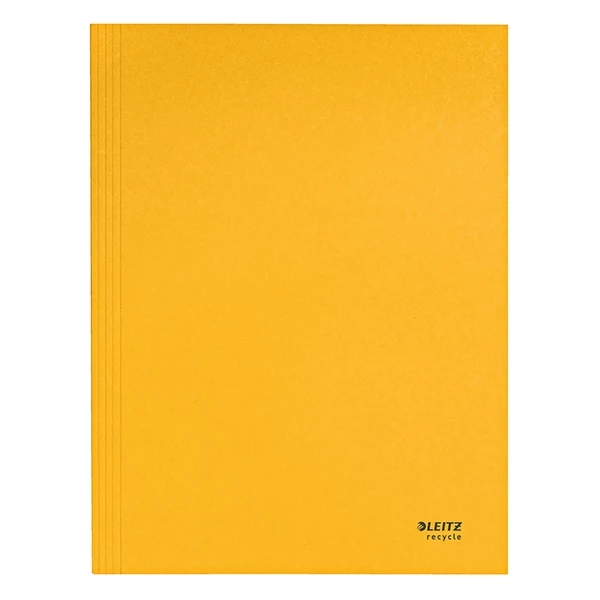 Iratgyűjtő LEITZ Recycle A/4 3 pólyás karton sárga