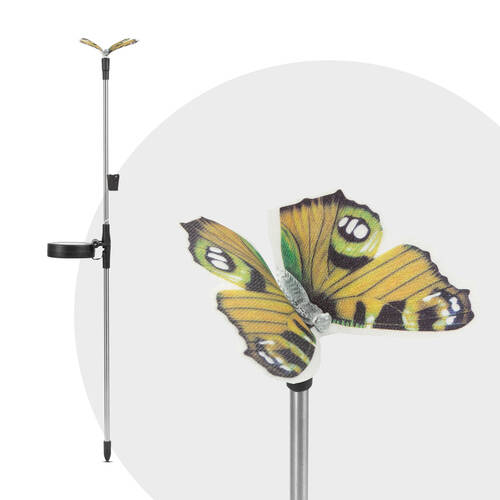 LED-es szolár pillangó - hidegfehér - 65 cm - 4 féle - 11387C