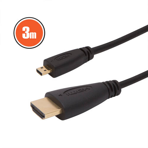 Micro HDMI kábel • 3 m - 20425