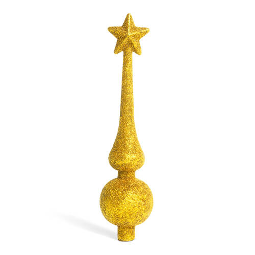 Karácsonyfa csúcsdísz - 18,5 cm - arany - 58062A
