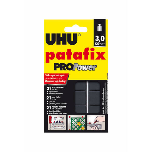 UHU Patafix PROPower - fekete gyurmaragasztó - 21 db / csomag - U40790