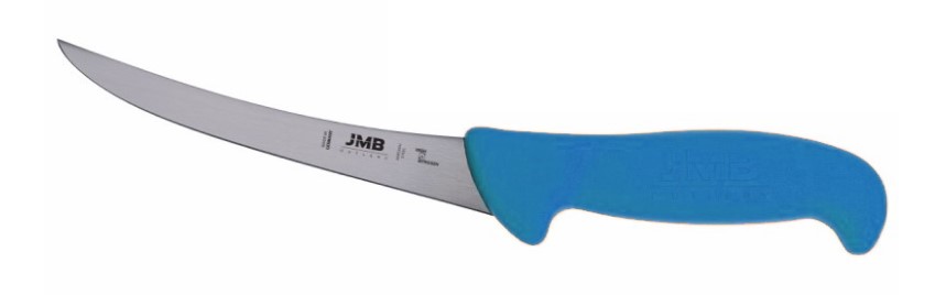 BK02150-BLUE JMB csontozókés ívelt 150mm  pengével kék