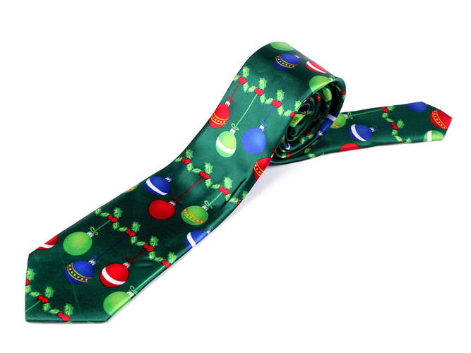 UTOLSÓ DARABOK - Karácsonyi szatén nyakkendő
