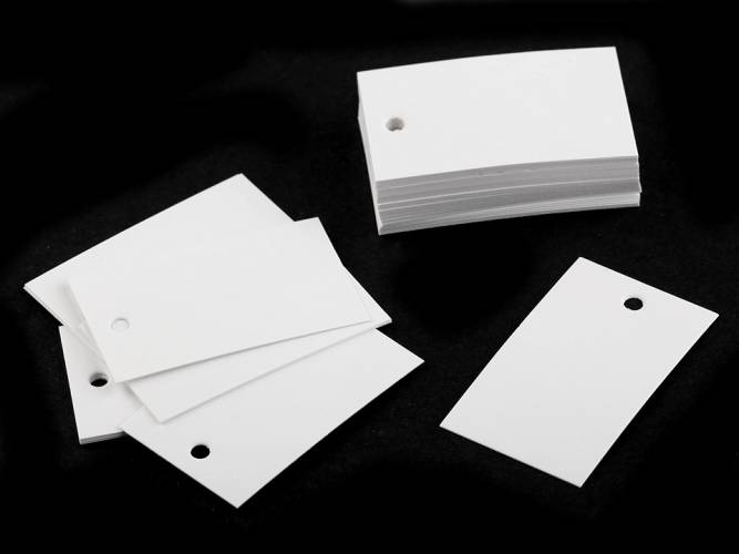 Papír árcédula / névkártya / névjegykártya 30x50 mm