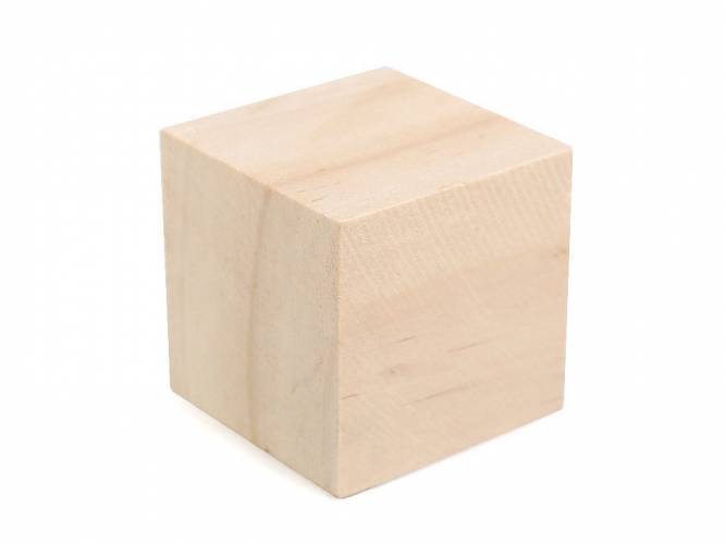 Fa kocka - félkészáru 4x4 cm