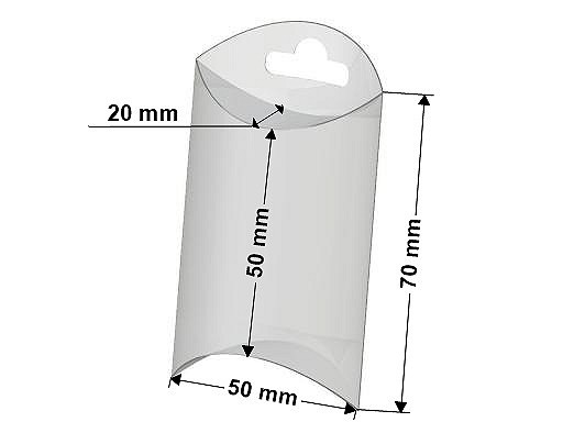 Műanyag doboz felakasztható, függő 5x7 cm