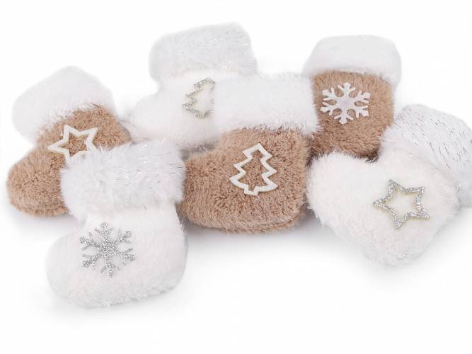 Akasztható téli karácsonyi csizma / Függő dekoráció 