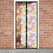Szúnyogháló függöny ajtóra -mágneses- 100 x 210 cm - színes pillangós - 11398K