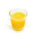 Citronella illatgyertya pohár - 6,5 x 6,5 cm - 11690B