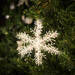 Hópehely karácsonyfadísz - csillogó - 15 cm - 55979