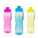 Sport kulacs - műanyag, átlátszó - 750 ml - 3 színben - 57213