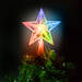 Karácsonyi LED-es csillag csúcsdísz - 10 LED - 15 cm - RGB - 2 x AA - 58034