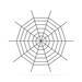 Plüss pókháló - halloween-i dekoráció - 200 cm - fekete - 58102