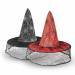 Halloween-i boszorkány kalap - 2 szín - poliészter - 38 cm - 58152