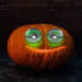 Halloween-i ijesztő szempár - zöld LED-es - elemes - 58195A