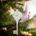 Karácsonyi dísz - irizáló, akril kulcs - 165 x 60 x 10 mm - 58518