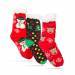 Karácsonyi zokni - csúszásmentes, felnőtt méret - 3 féle minta - 58651