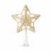 Karácsonyfa csúcsdísz - csillag alakú - 20 x 15 cm - arany - 58679C