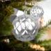 Karácsonyfadísz szett - gömbdísz - ezüst - 6 db / csomag - 58762B