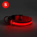 LED-es nyakörv - akkumulátoros - S méret - piros - 60027B