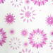 Zuhanyfüggöny - virág mintás - 180 x 180 cm - 11528A