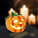Halloween-i LED-es szolár tök - 15 x 15 cm - 58122