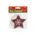 Karácsonyfadísz - csillag - akasztható - 9,6 x 9,3 cm - 58247E
