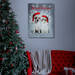 Karácsonyi LED-es hangulatkép - fali akasztóval, 2 x AA, 30 x 40 cm - 58452