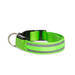 LED-es nyakörv - akkumulátoros - S méret - zöld - 60027D