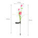 Leszúrható szolár virág - RGB LED - 70 cm - 2 db / csomag - 11721
