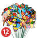 Leszúrható dekor pillangó - többféle - 29 cm - műanyag - 11699