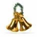 Karácsonyi dekor - harang - arany színben - 58609B