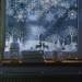 Karácsonyi ablakdekor - glitteres, átlátszó - 2 féle - 58638