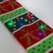 Karácsonyi sál - 100 cm - LED-es, elemes, zöld - 58667A