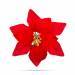 Karácsonyi mikulásvirág - csipeszes - 21 cm - piros - 58691