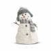 Karácsonyi hóember dekor - bot kezekkel, sapkában - 35 x 22 cm - 58730B