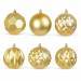 Karácsonyfadísz szett - gömbdísz - arany - 6 db / csomag - 58762A