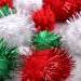 Karácsonyi lurex zsenília golyó Pompon mix méretek