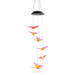 Felakasztható szolár lámpa - pillangó - RGB LED-del - 78 x 12,5 cm - 11740C