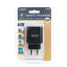 Hálózati Adapter USB + Type-C PD20W gyorstöltéssel - fekete - 55047BK