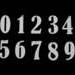 Számjegyek varrható számok, akasztható, ragasztható 0-9 számok