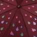 Női  összecsukható kilövő esernyő cseppek