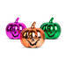 Halloween-i tök dekoráció - fényes - 6 cm - 3 szín / csomag - 58180