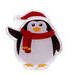 Karácsonyi gél matrica ragasztható ablakokra - hóember, pingvin