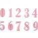 Számjegyek varrható számok, akasztható, ragasztható 0-9 számok