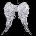 Dekorációs angyal szárny glitterrel karácsonyfára
