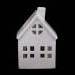 Porcelán gyertyatartó házikó / ház alakú
