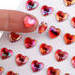 Öntapadó szív ragasztócsíkon multicolor Ø10 mm