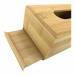 Bambusz papírzsebkendő tartó doboz 22,5 x 12 cm