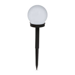 LED-es szolár lámpa - leszúrható - gömb alakú, hidegfehér - Ø10 cm - 11711